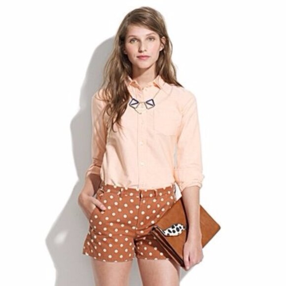 Madewell Broadway + Broome Peach Button Down Shirt Small - Picture 1 of 7
